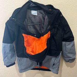 Columbia black Interchange  kids ski jacket